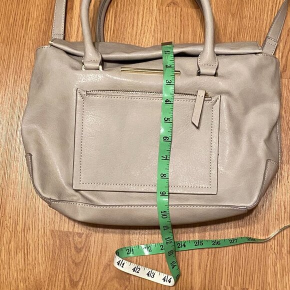 Danielle Nicole Beige Shoulder Tote/satchel Purse Folding Magnet Top Closure - Picture 11 of 12